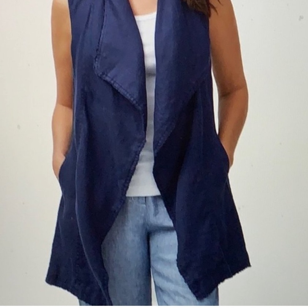 Tommy Bahama Two Palms Long Linen Vest S